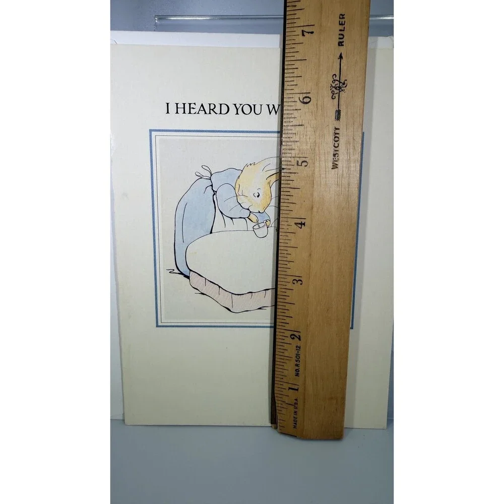 Vintage Peter Rabbit Get Well Card Unused 1985 Beatrix Potter Collection C.R